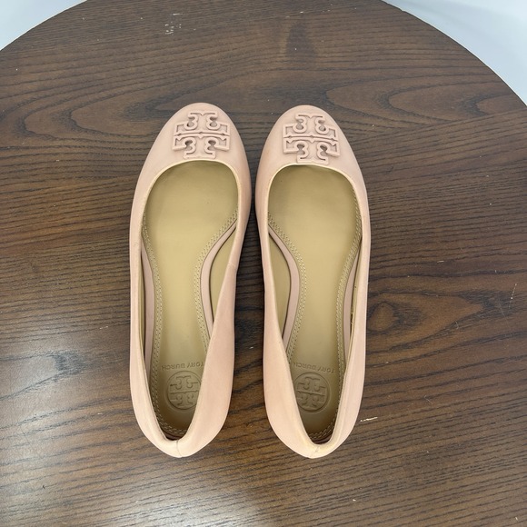 Tory Burch Melinda Shoes Women's 6M Pink Nude Leather Ballet Flats Ballerina - Picture 10 of 16